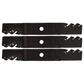 3 Toothed Mower Blade Fits John Deere 48" M115495 M114581 M115328 M135589 M11351