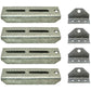 (4) Pontoon Boat Trailer 8" Bolster Bunk Board Adjustable Swivel Bracket Kits