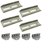 (4) Pontoon Boat Trailer 8" Bolster Bunk Board Adjustable Swivel Bracket Kits