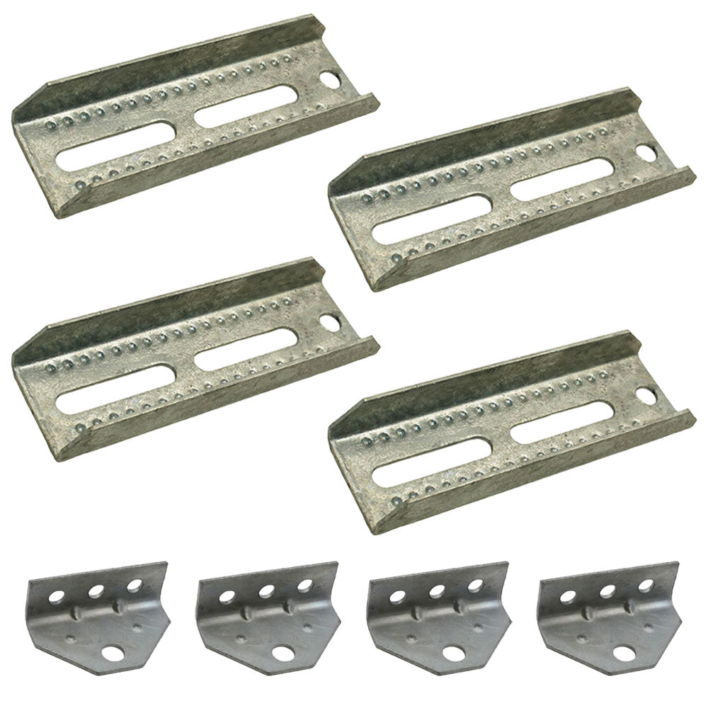 Qty. 4: 8" Bunk Board Bracket Kits  Fits Universal Products Replaces 81210-x4