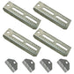(4)- 8" Boat Trailer Swivel Top Bunk Board Brackets Bolster Galvanized NEW