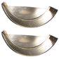 (Set of Two) Single Axle Cold Rolled Steel Trailer Fenders with Backs F9X for 14