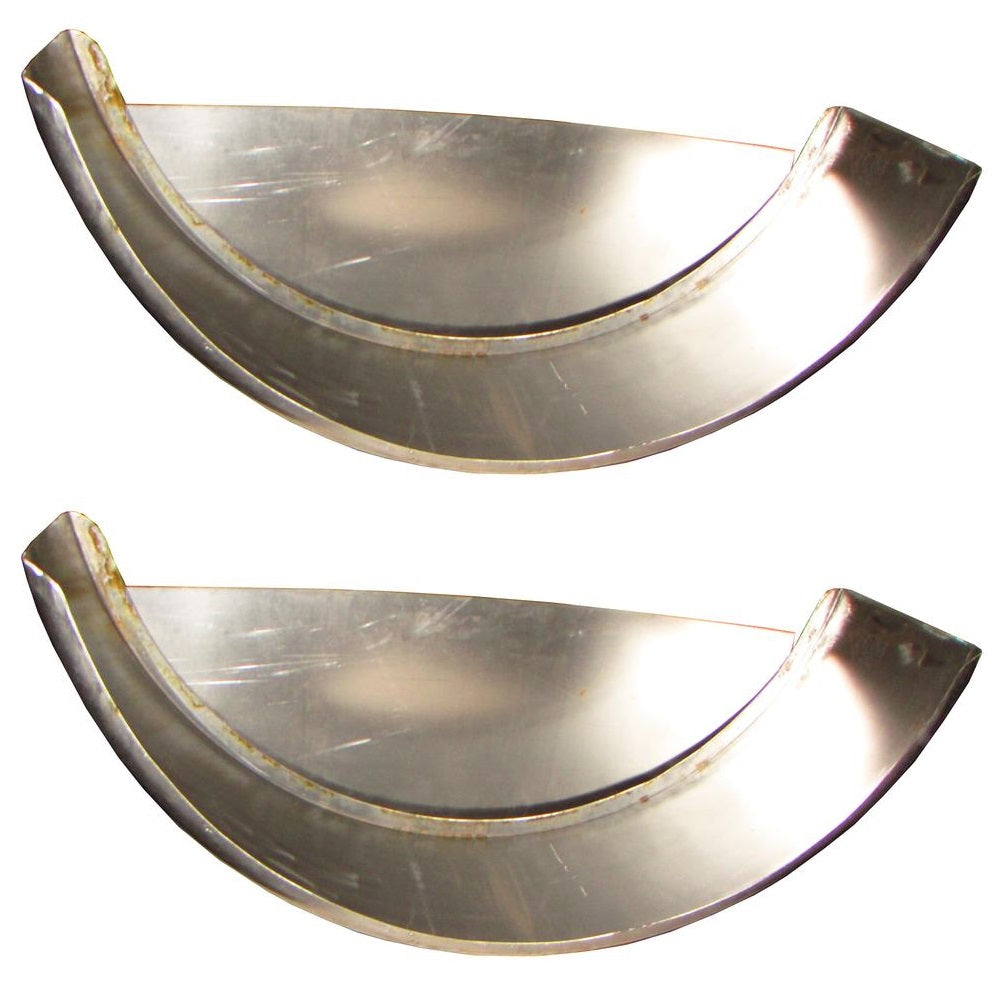 (Set of Two) Single Axle Cold Rolled Steel Trailer Fenders with Backs F9X for 14