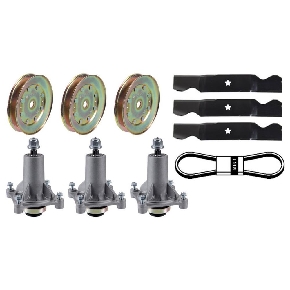 54" Mower Deck Rebuild Kit Fits Poulan Pro Spindles Blades FREE Shipping