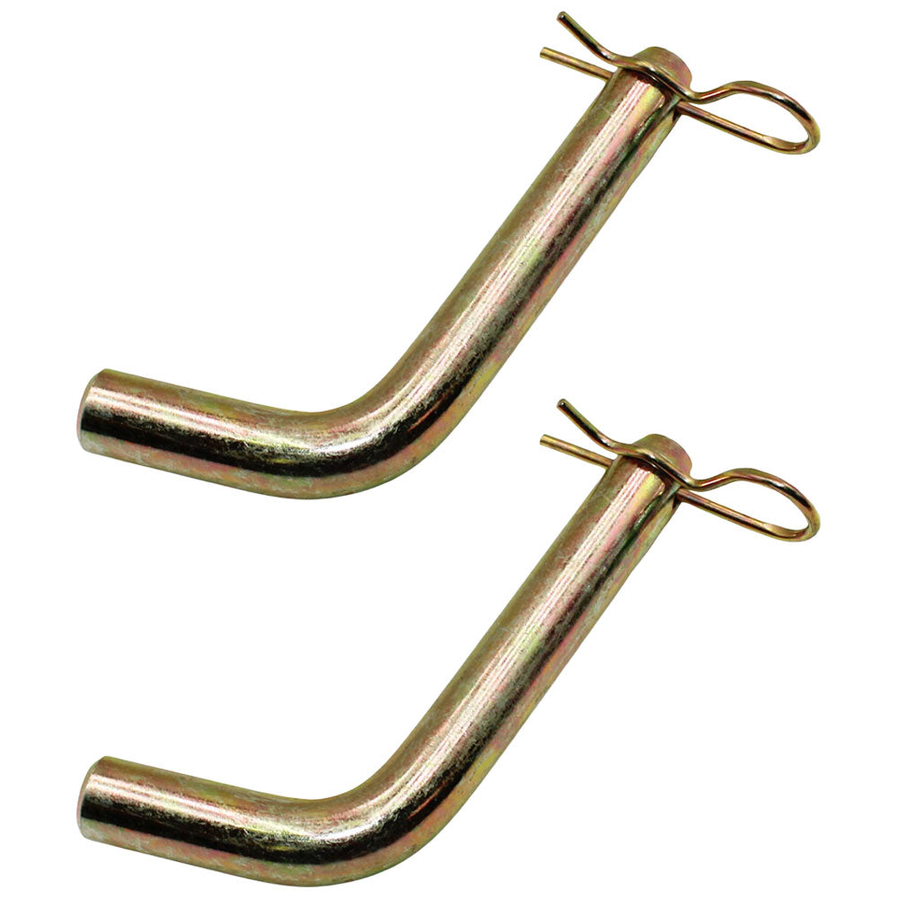 Two (2) Universal Tractor Bent Hitch Pins 3" Long Fits John Deere 1/2" Diameter