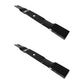 490-110-C106 Mulching Lawn Mower Blade (2) Pack Fits Huskee Riding Mower LT 4600