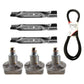 Belt, Blade, & Spindle Kit
 Fits John Deere Replaces GX20250