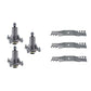 Spindles & Blade Kit for 54" Deck
 Fits Poulan Replaces 532187254