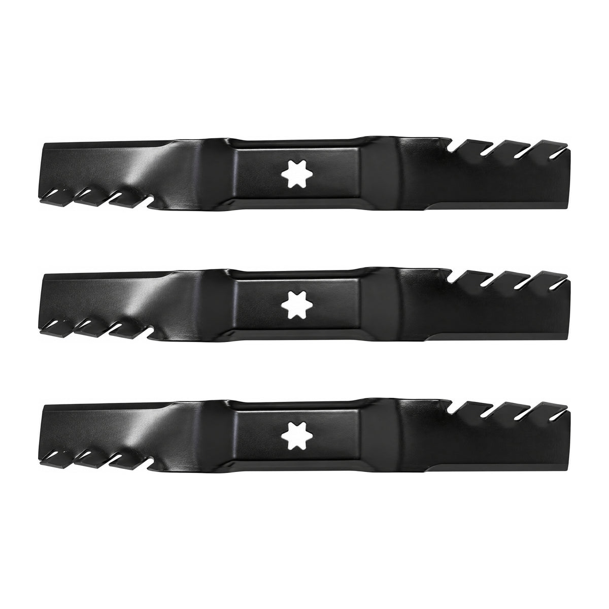 742-05056 Mulching Lawn Mower Blades (3) Pack Fits Troy Bilt Super Bronco 54
