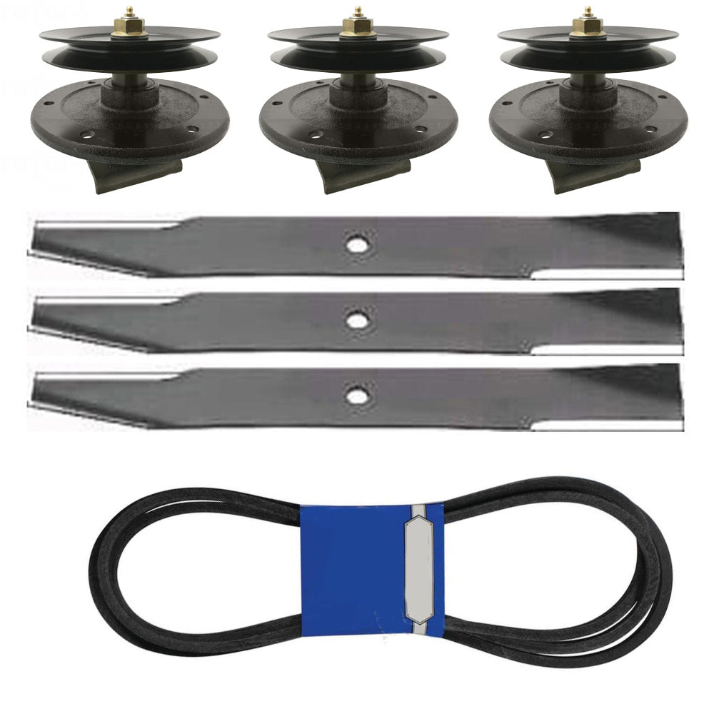 52" Z Master Mower Deck Rebuild Kit Spindles Blades Belt Fits Toro