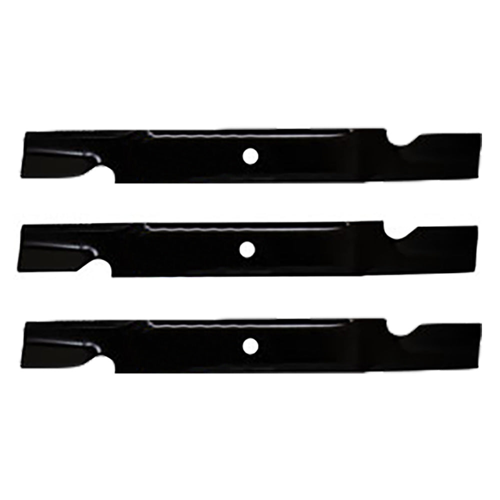 Three (3) Notched Mower Blades Fits Exmark Quest with 54" Deck Fits XHT B1TR3201