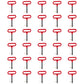 B504050 P700511 (30) Red Head Hitch Pin Pins 1/2" Dia 6-5/8" Long 3-5/8" Usable
