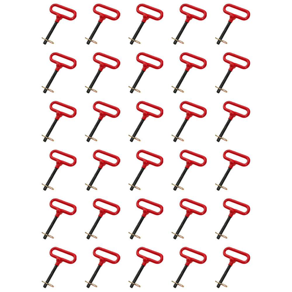 B504050 P700511 (30) Red Head Hitch Pin Pins 1/2" Dia 6-5/8" Long 3-5/8" Usable