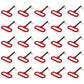 Qty 30: Red Handle Hitch Pin Fits Universal Products Replaces B504050_x30