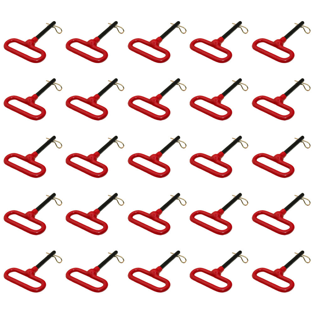 B504050 P700511 (30) Red Head Hitch Pin Pins 1/2" Dia 6-5/8" Long 3-5/8" Usable