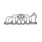 S.60699 MANIFOLD-EXHAUST Fits Ford/New Holland