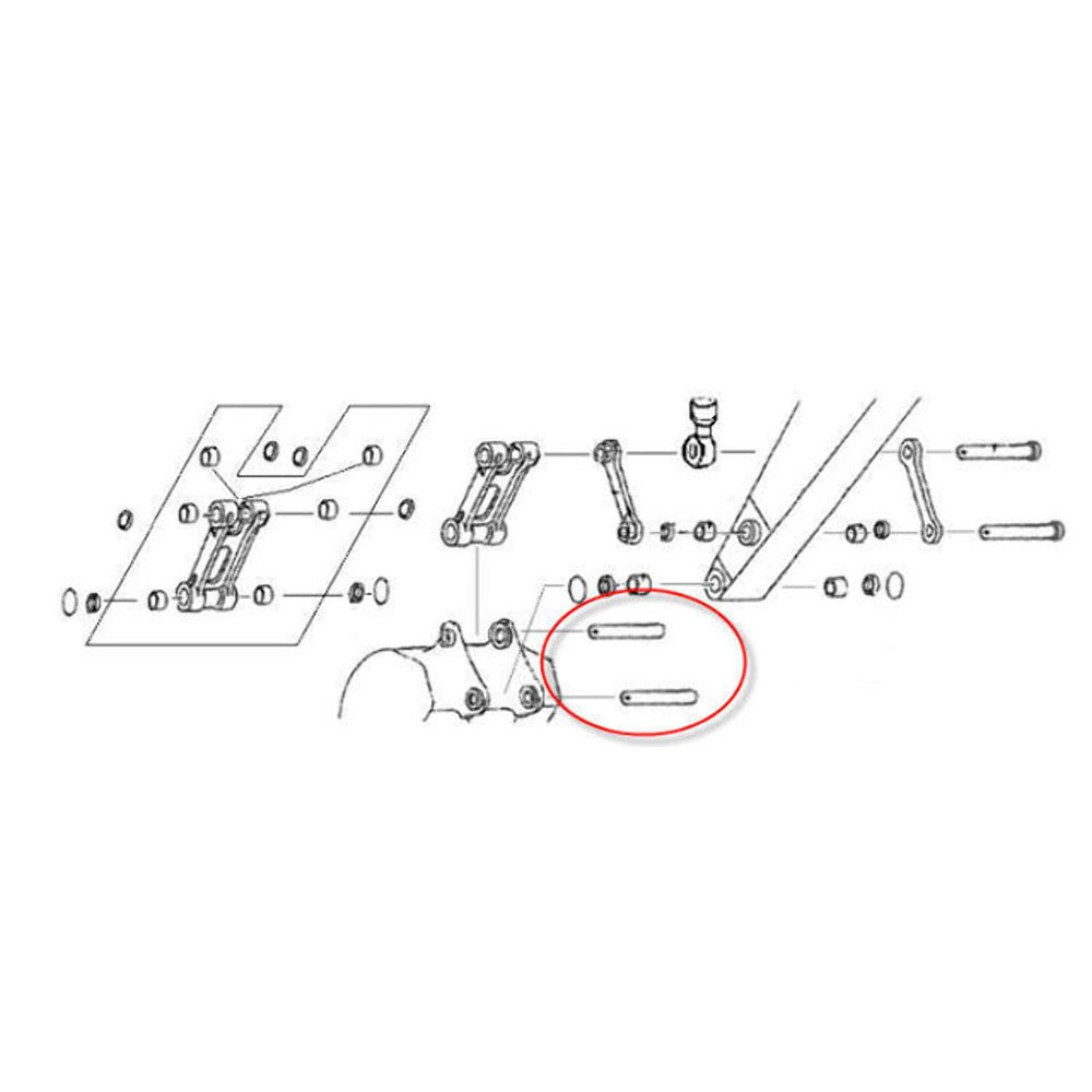 2419P1664D1 Fits CAT Fits Caterpillar Crawler Excavator Bucket Linkage Pin SK60
