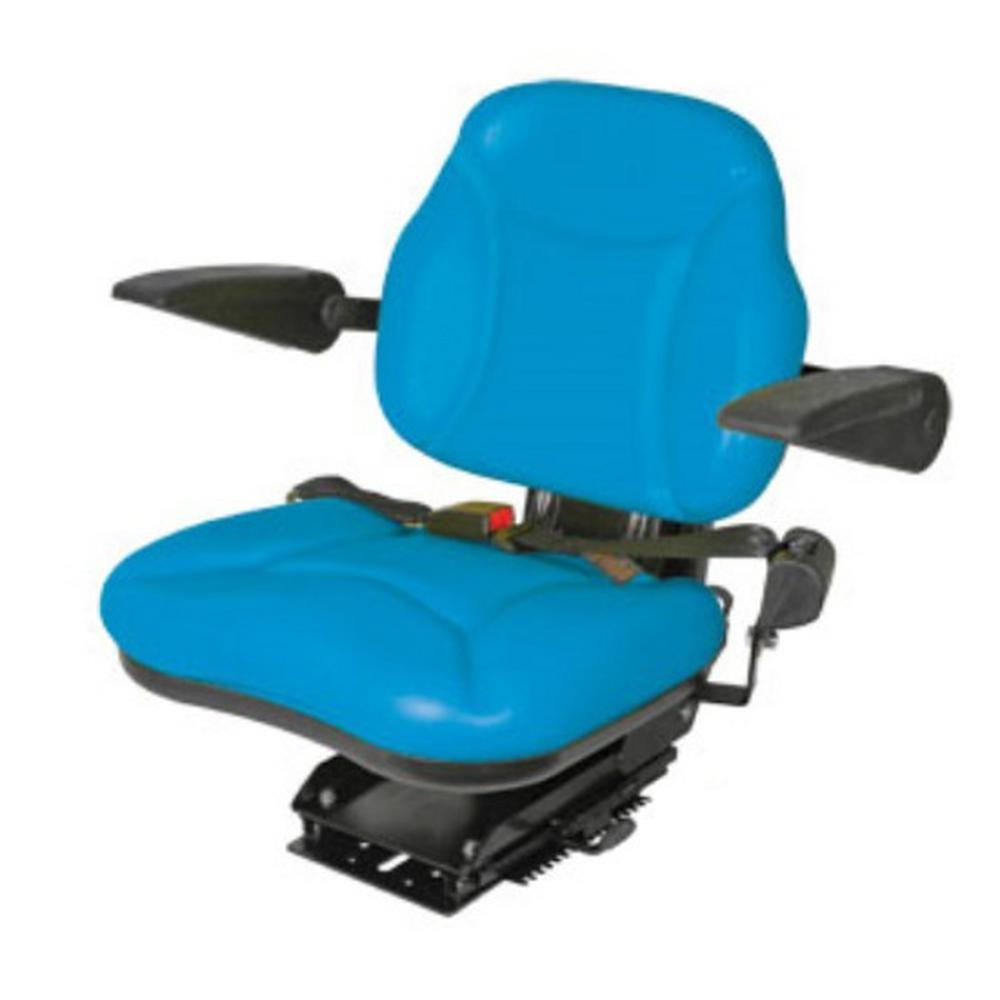 BBS108BU Big Boy High Back Seat with Armrests, Blue, for Tractor