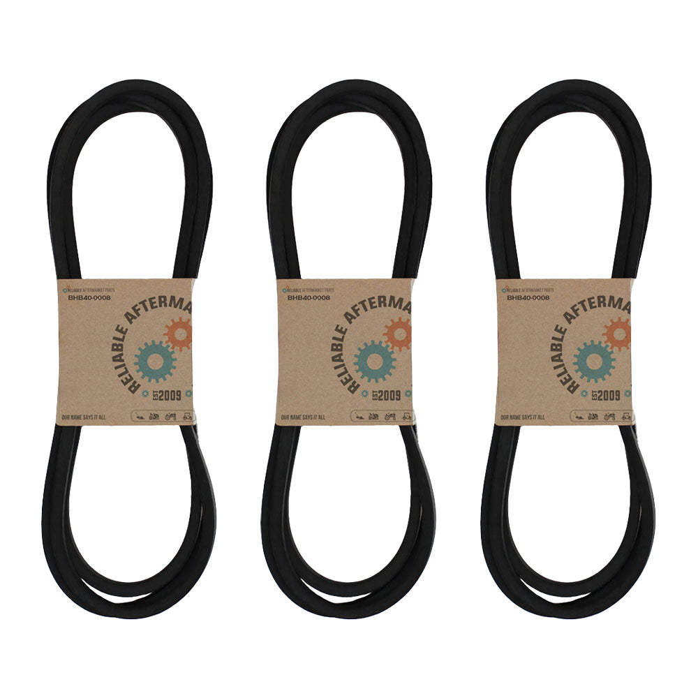 Disc Mower Belt Set 3 Fits Massey Ferguson 1306 1307 1327 Challenger HTD7 526369