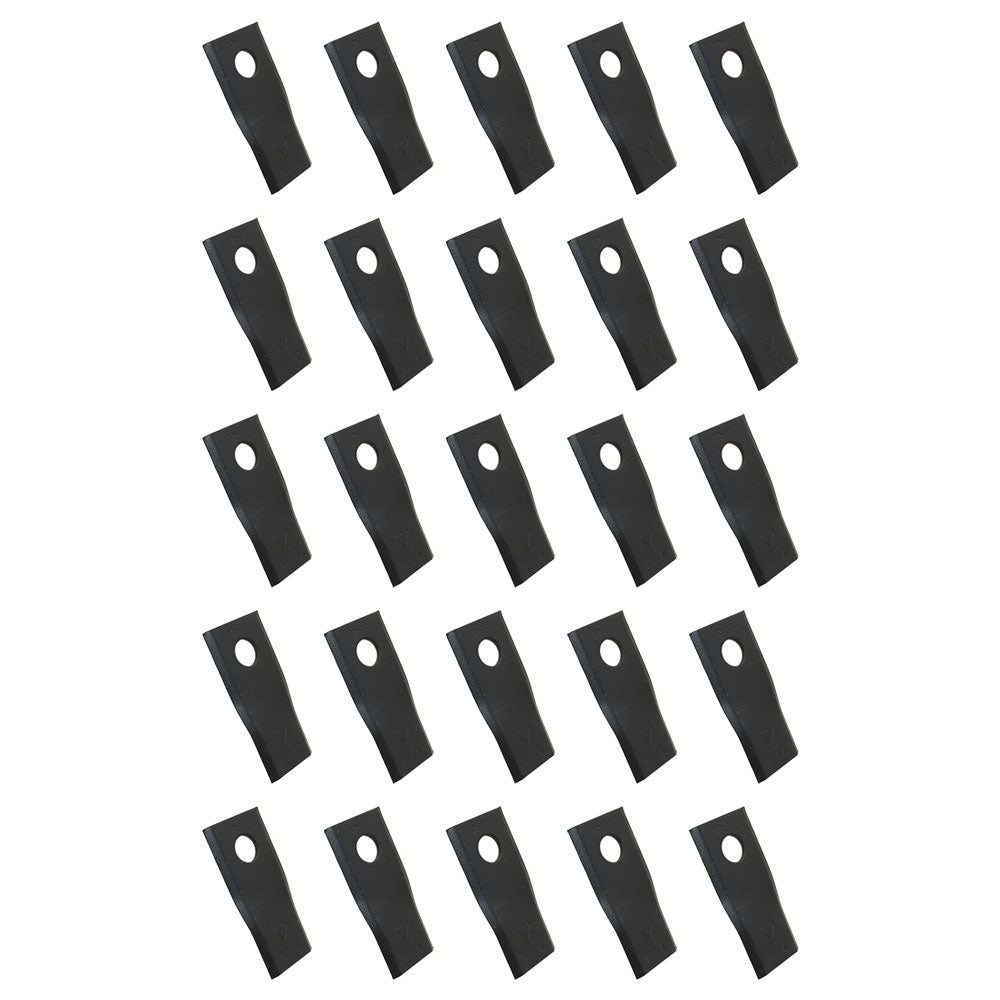 25 of Disc Mower Blades Left Hand 95 MM x 45 MM w/ 16.25 MM Hole 561-512-10