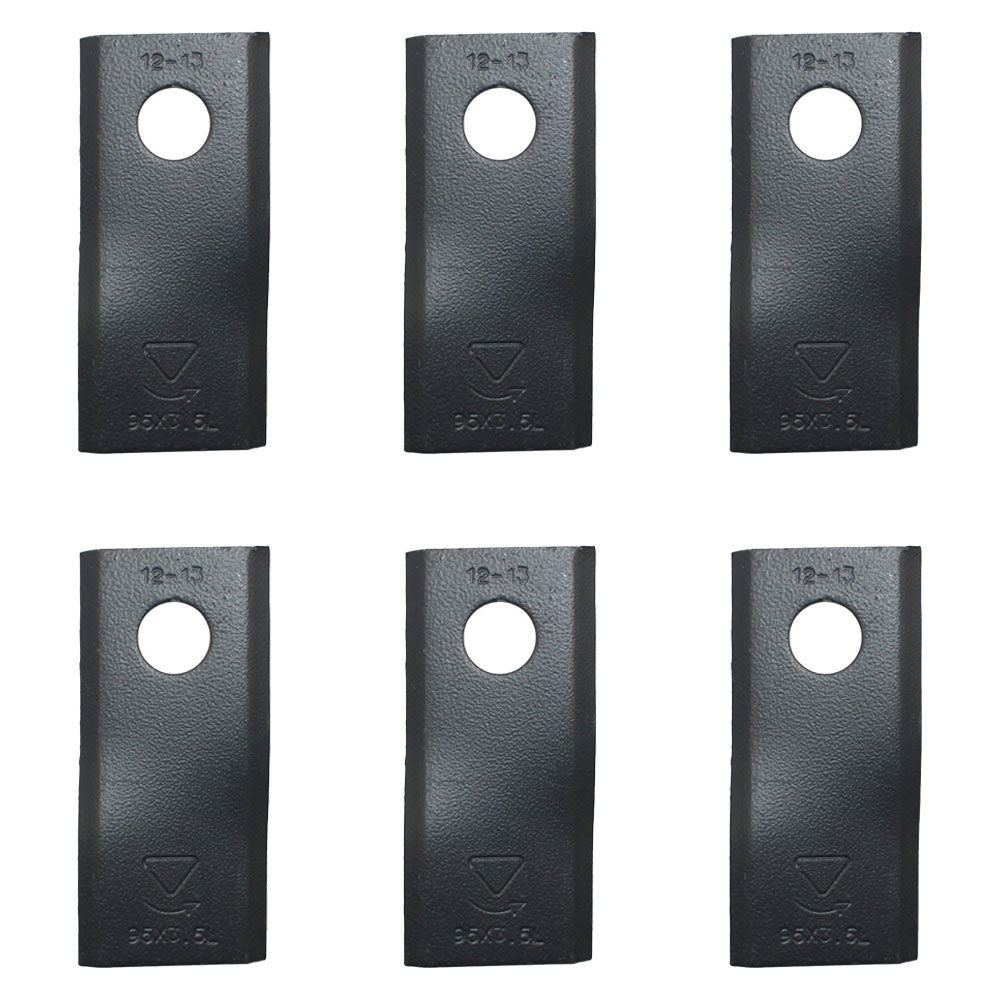 Qty. 6: Left Hand Disc Mower Blade
 Fits Frontier Replaces KN56151210