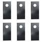 Qty. 6: Left Hand Disc Mower Blade
 Fits Kuhn Replaces 561-512-10