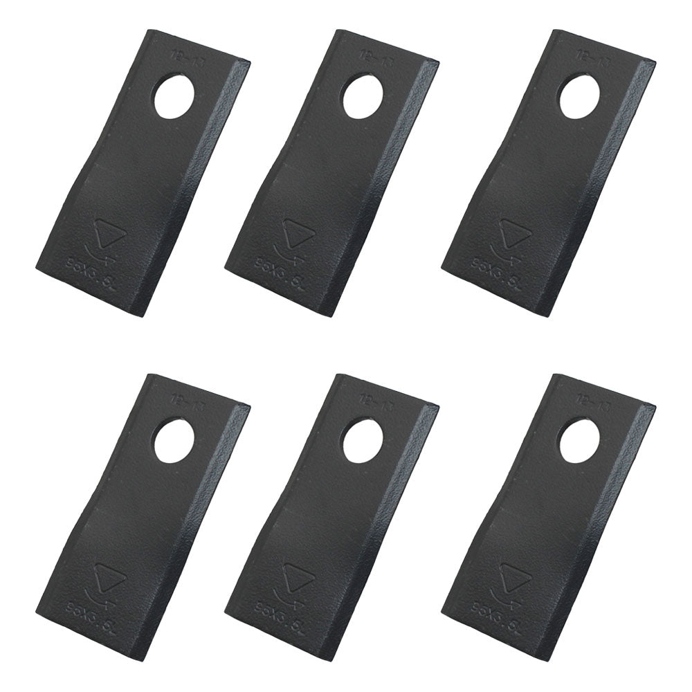 613728 Qty. 6: Left Hand Disc Mower Blade  Fits GEHL