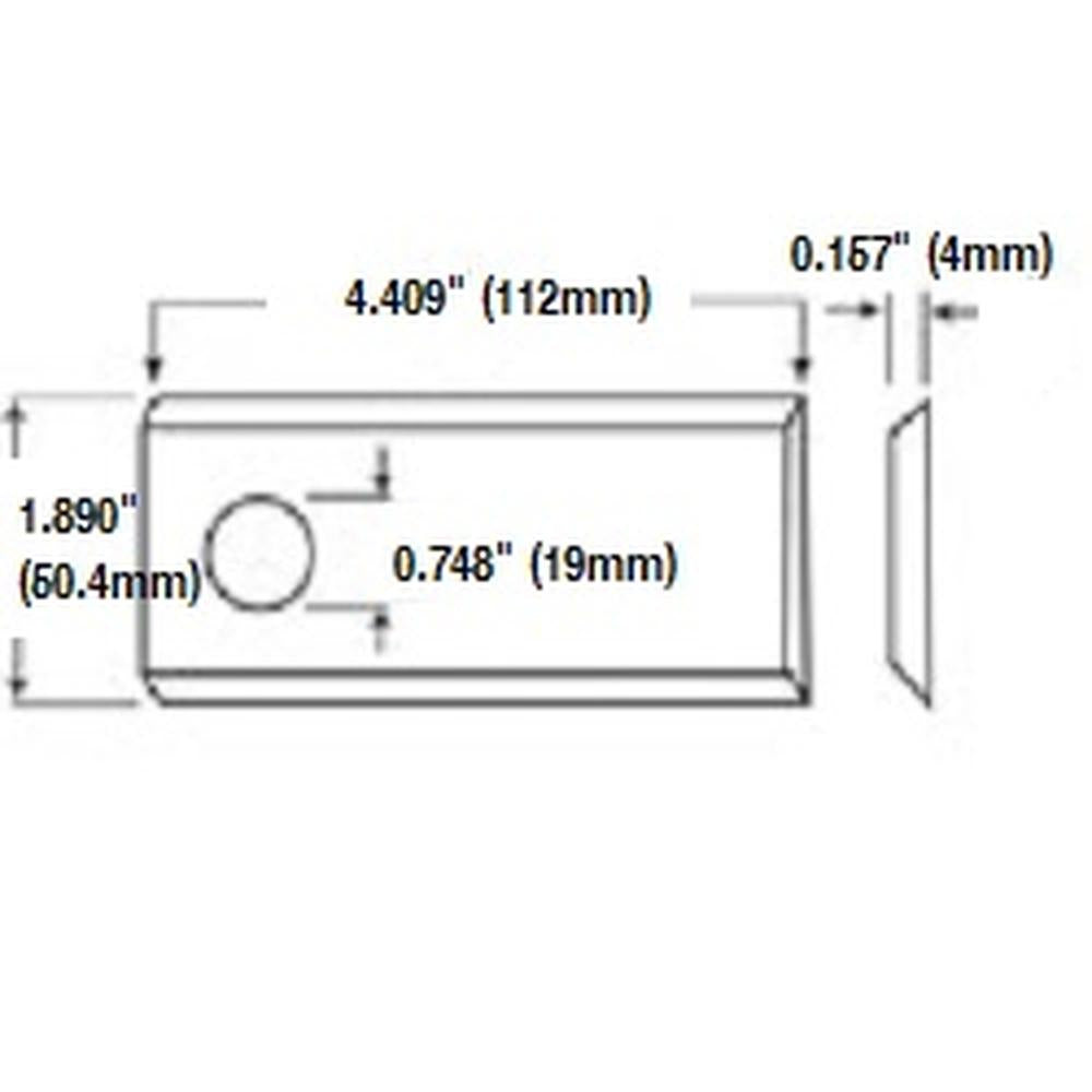 One (1) New Replacement RH Disc Mower Blade 139889 Fits Krone Disc Mower 323