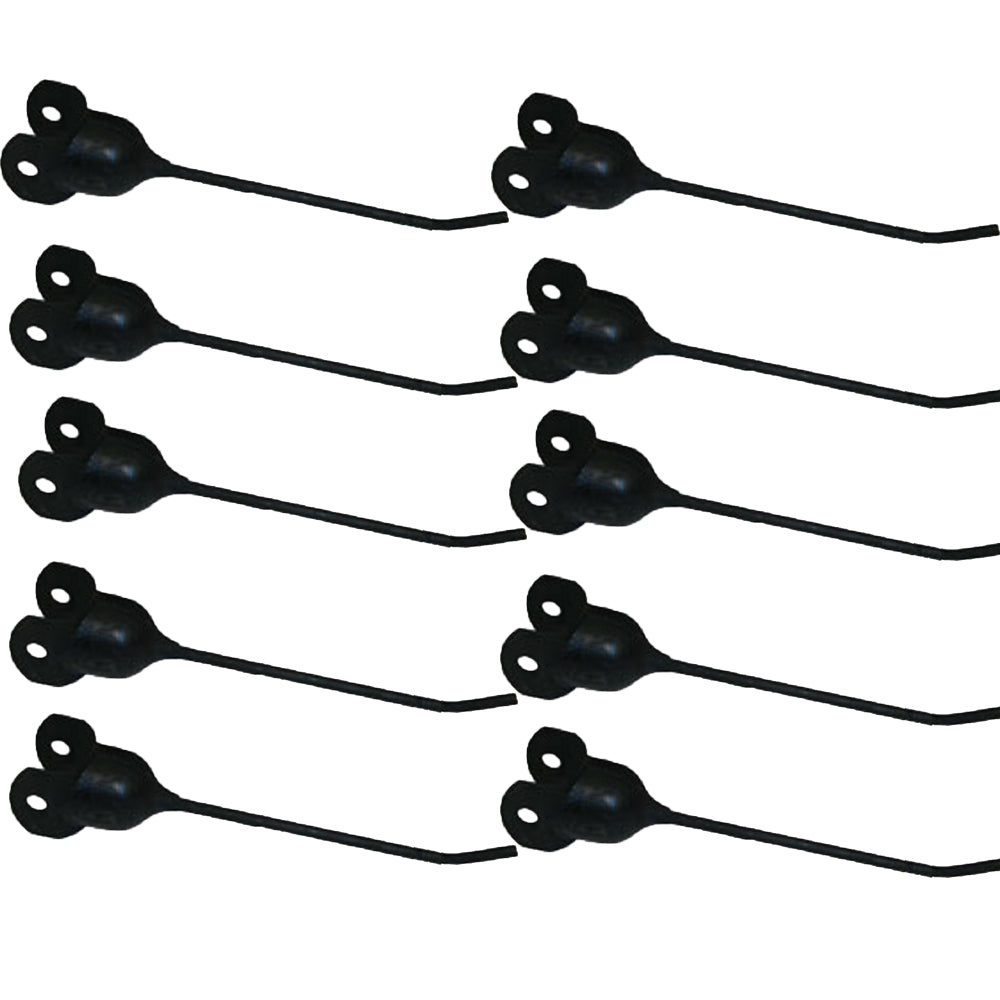 Qty 10: Rubber Mtd Baler Tooth Fits Edcor Replaces RTIHVR-92