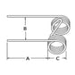 7894306 Baler Tooth for Hesston 5500 5.5" tine 1.5" OD .23" dia