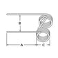 7894306 Baler Tooth for Hesston 5500 5.5" tine 1.5" OD .23" dia