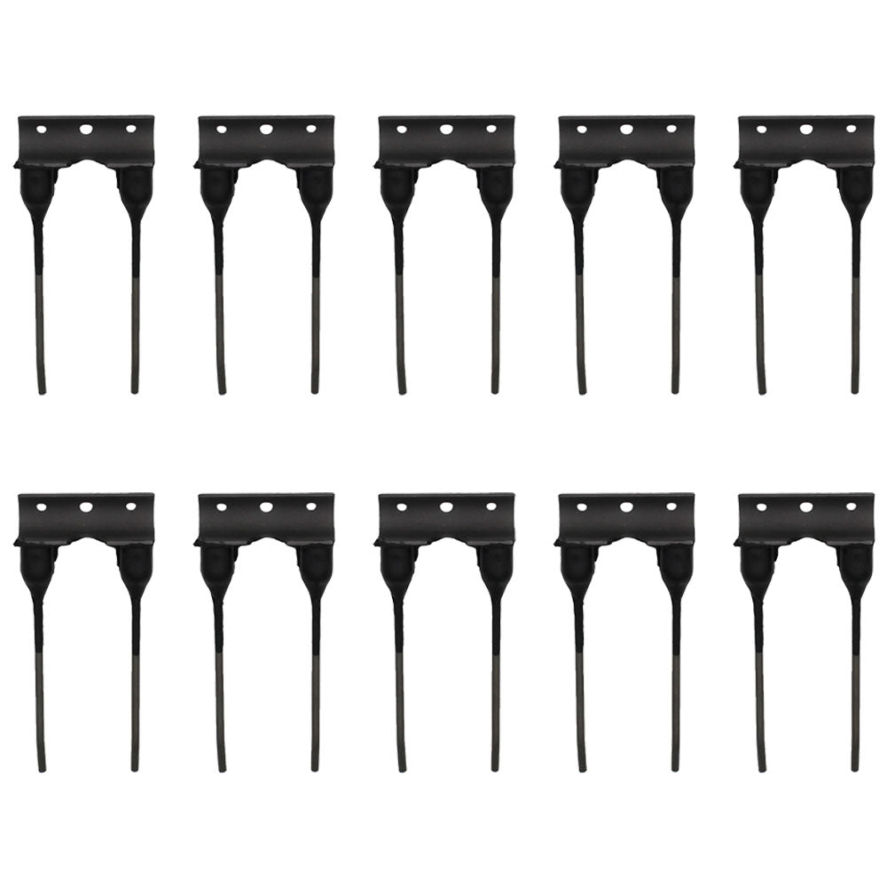 10 of Double Rubber Mount Rake Teeth 5.25" Tines x 2.375" Tine Gap RMT883