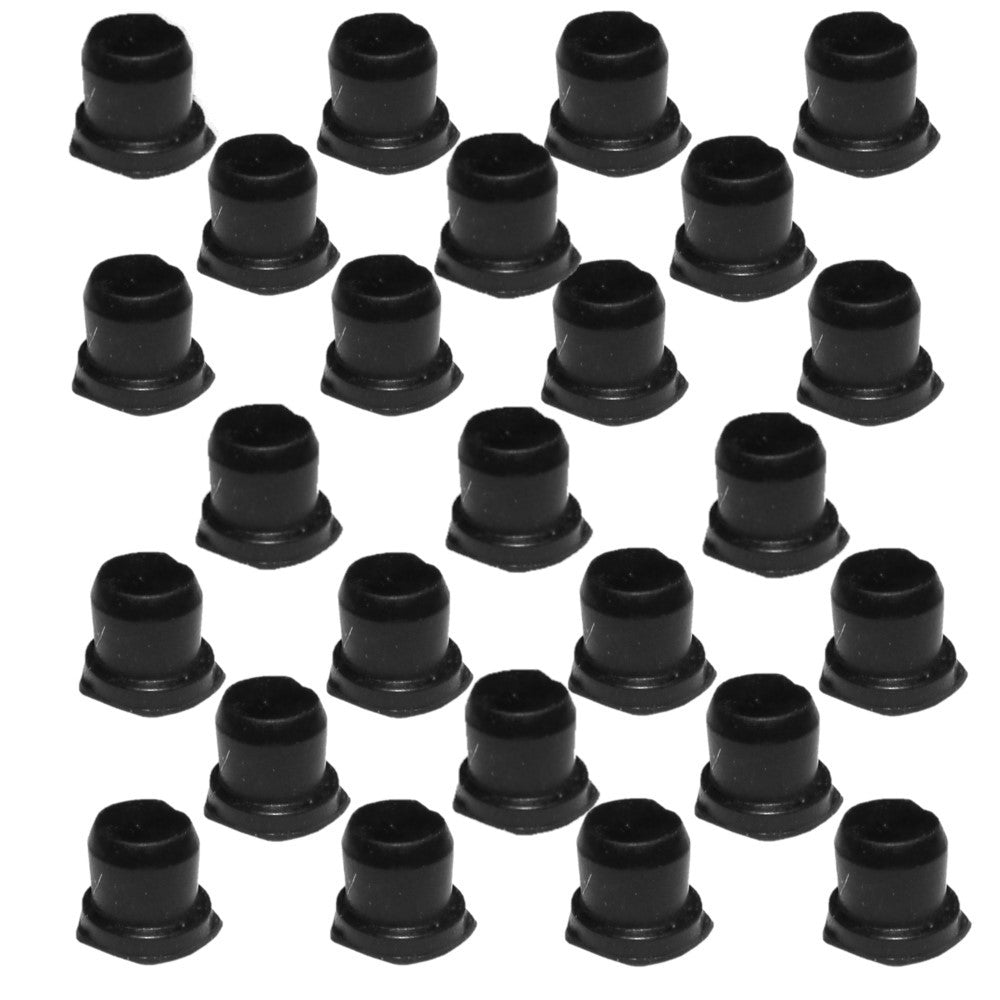 (25 Pack) Brake Bleeder Screw Caps Grease Zerk Fitting Cap Rubber Dust Cover