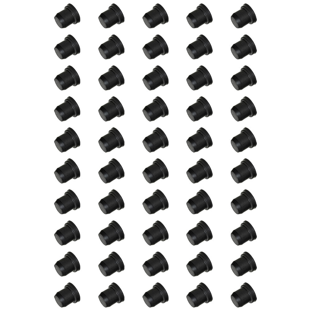 One New 50-Pack Brake Bleeder Screw Caps - Grease Zerk Fitting Caps - Rubber Dust Covers