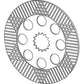 AT179503 Brake Disc Fits John Deere 210LE 315SE 310SE 310E 310G 315SG 410E 410G