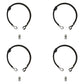 1036 Four 4-3/16" Band Brakes w Brackets For Go Karts Mini Bikes Manco Trikes