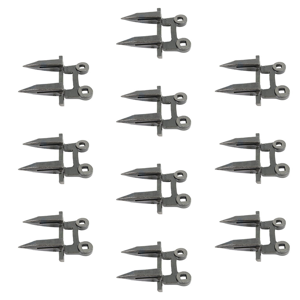 (10) 2 Prong Forged Grain Head Guard Fits John Deere Sickle Mower 250 350