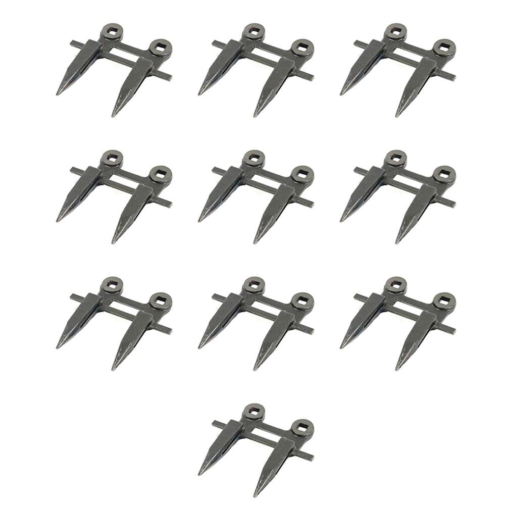 (10) 2 Prong Forged Grain Head Guard Fits John Deere Sickle Mower 250 350