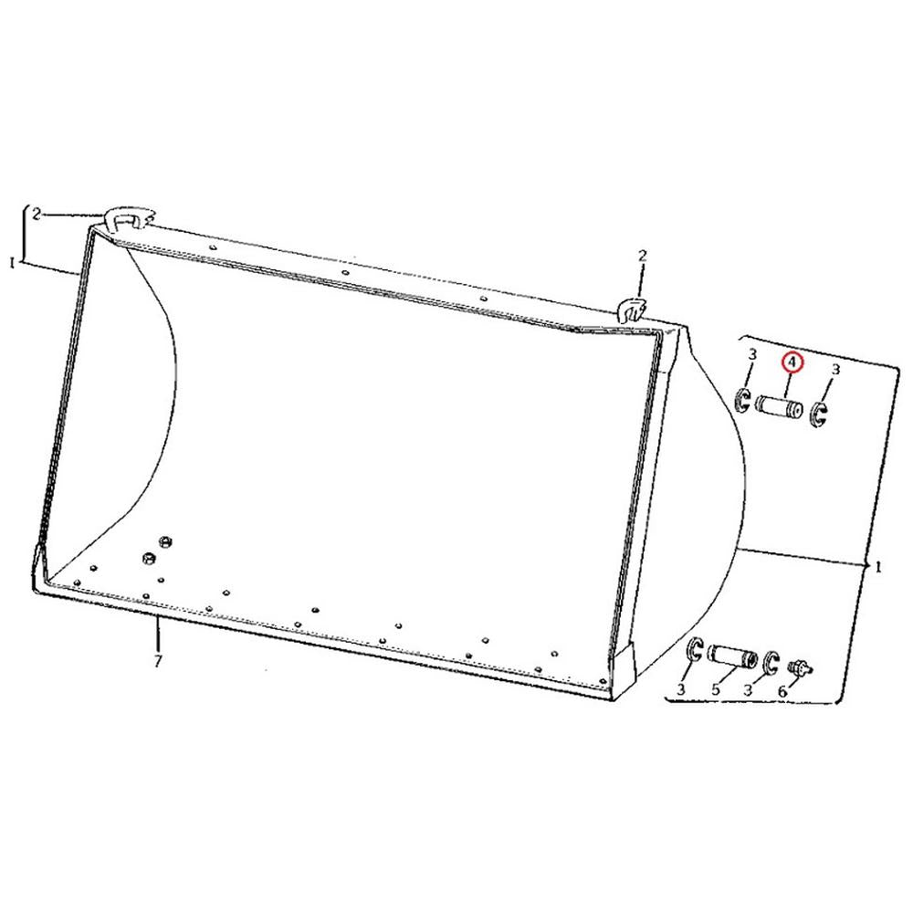 T40638 Tilt Link Pin Fits John Deere Backhoe Loader Bucket 310 310A 310B 410