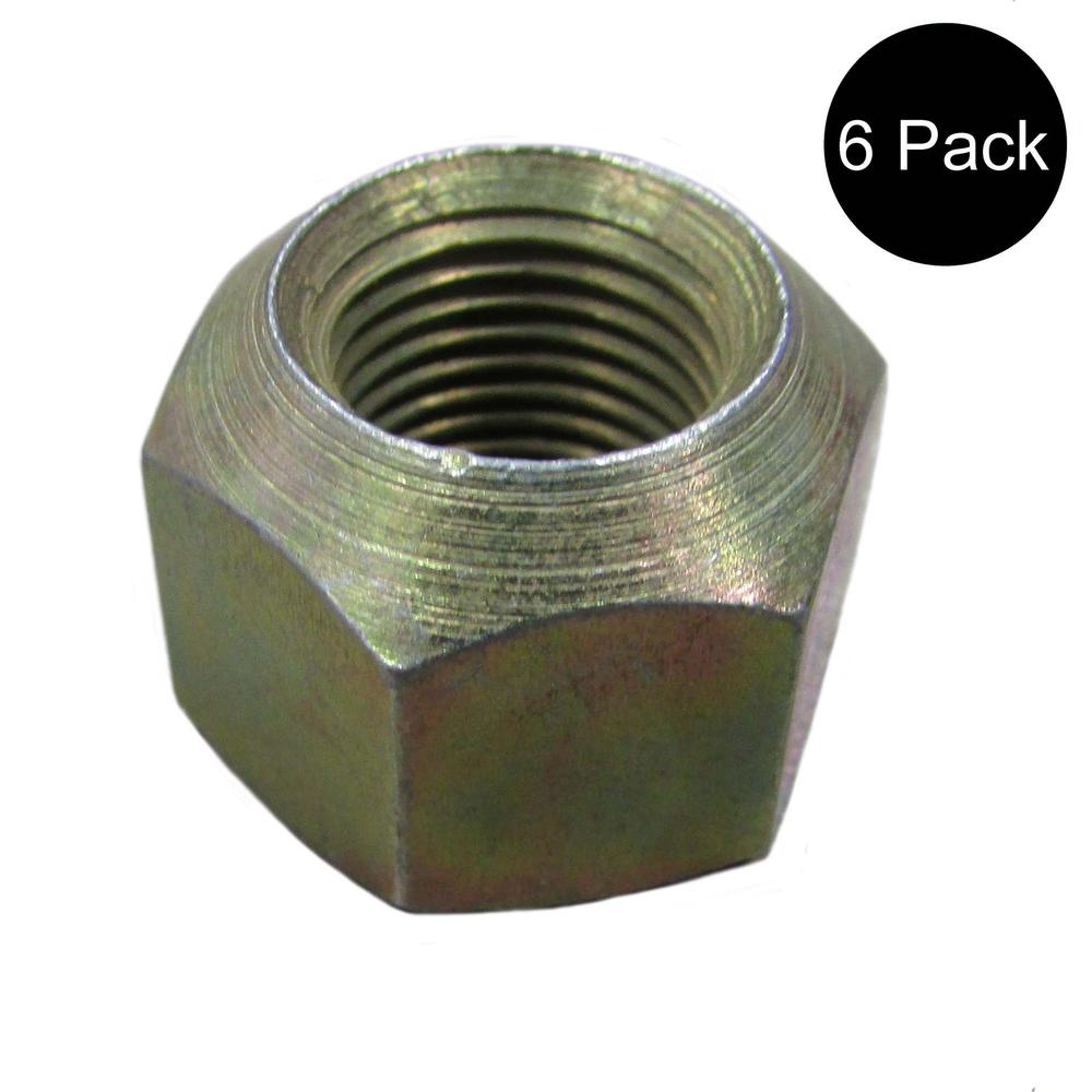 6 - Farmtrac ESL11793 Tractor Front Wheel Lug Nuts 1/2"-20 435 535 545 555 DTC