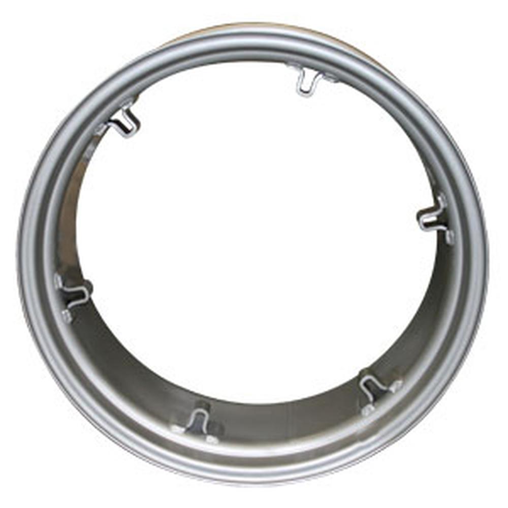 Rear Rim - 11" x 28" 6 Loop Silver Fits Massey Ferguson Fits Ford