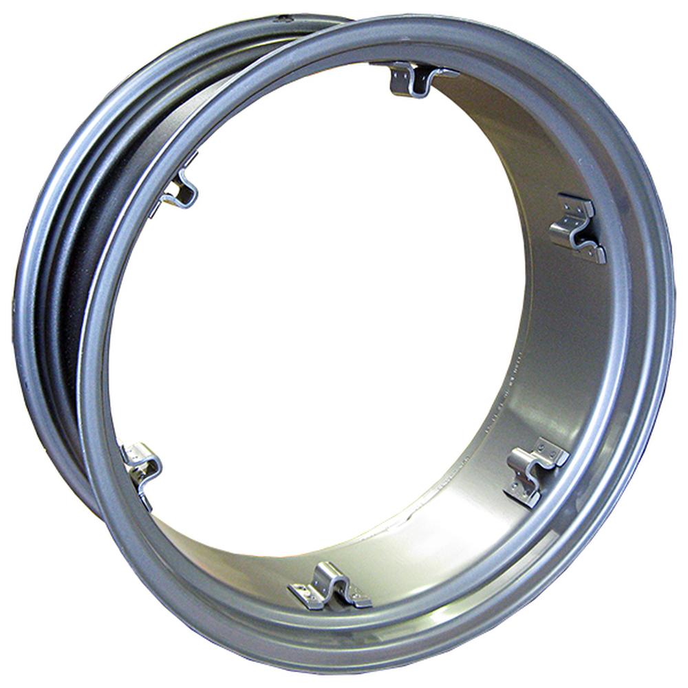 Rear Rim - 11" x 28" 6 Loop Silver Fits Massey Ferguson Fits Ford