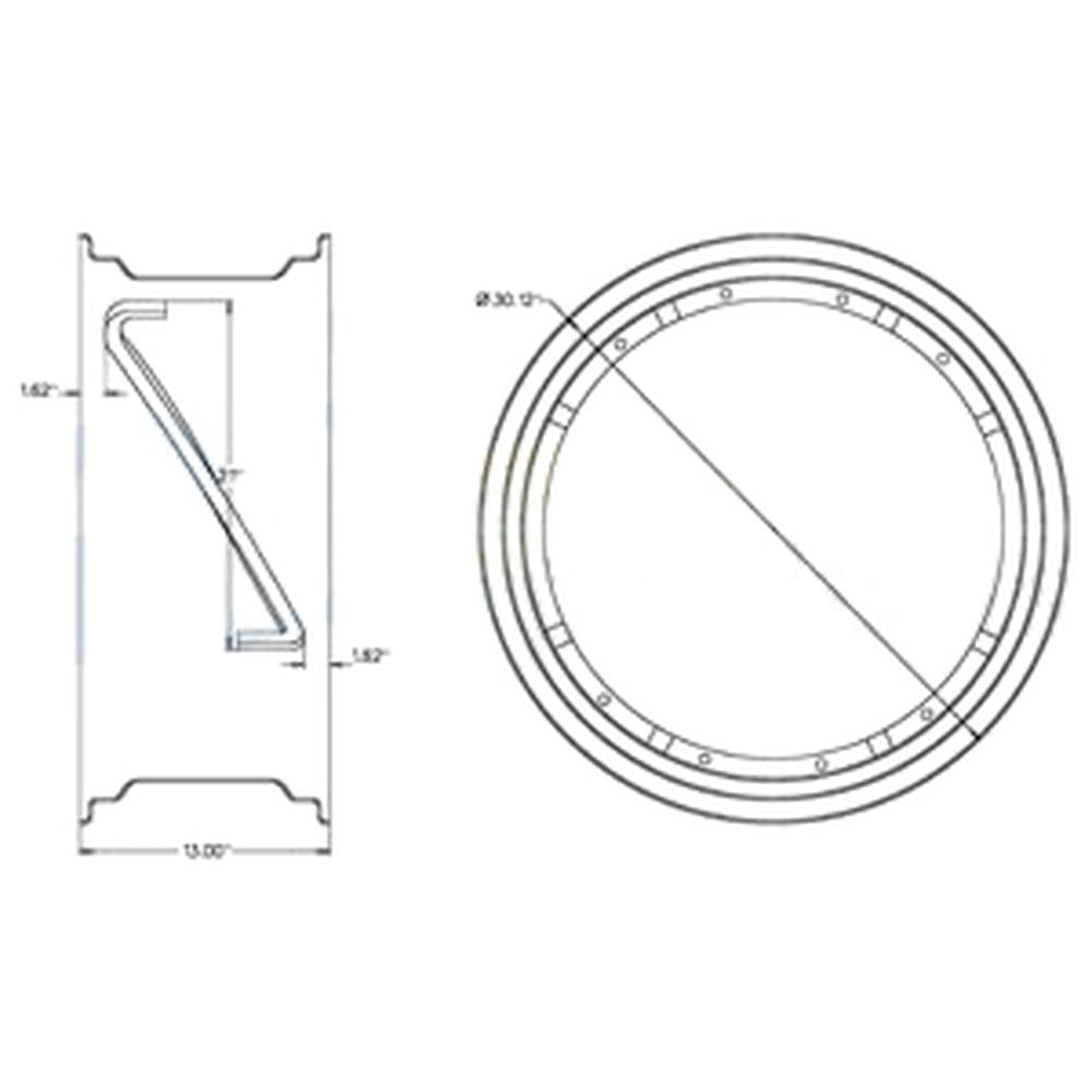 Power Adjust Wheel/Rim, 12" x 28" Fits Minneapolis-Moline Replaces 10P787