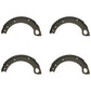 C5NN2218E Set of 4 Brake Shoes Fits Ford New Holland 2000 3000 3400 2110LCG