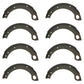 81802510 Qty 8: 1/2 Brake Shoe w/Lining
 Fits Ford/New Holland