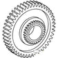 C5NN7N100C New 1st Gear Fits Ford 3550 4500 535 540 545 2100 2600 2610