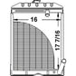 New Radiator C5NN8005AB Fits Ford NAA 600 700 800 900 2000 4000 Jubilee Tractors