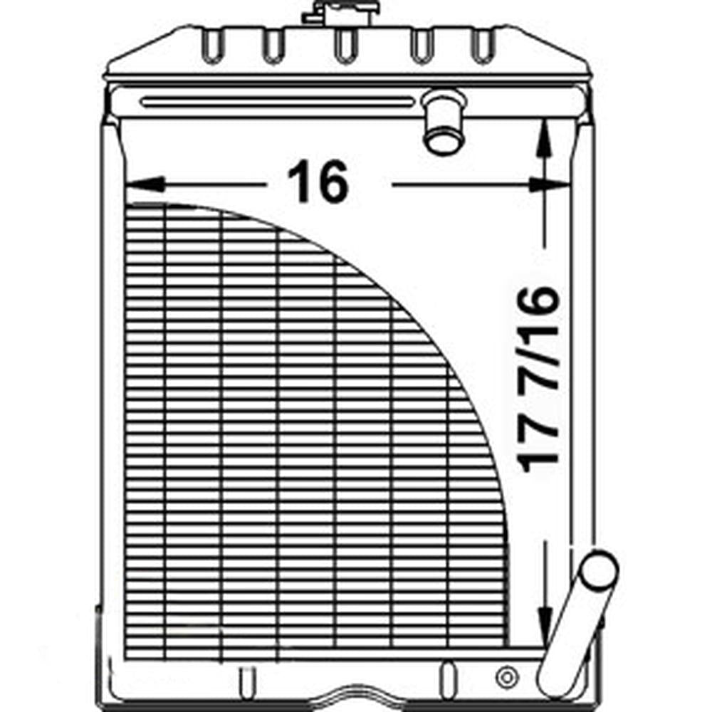 New Radiator C5NN8005AB Fits Ford NAA 600 700 800 900 2000 4000 Jubilee Tractors