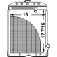 FDS1865 Quality Radiator, Heavy Duty Fits Ford