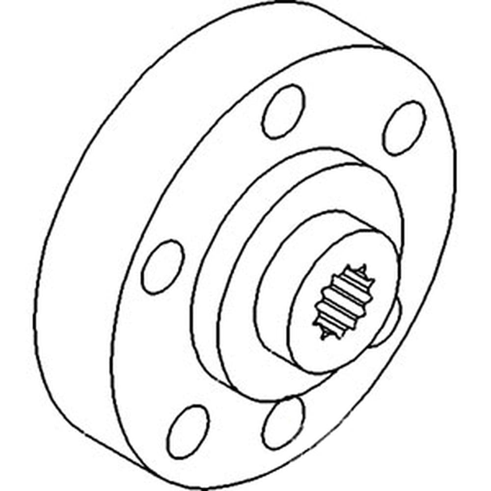 PTO Clutch Drive Plate Hub Fits Ford Tractor 5000 5200 6600 7200 8010 C5NNN777A